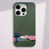 Artistiek groen Abstract schilderij Case-Mate iPhone Case