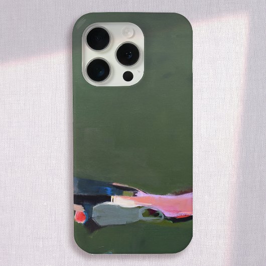 Artistiek groen Abstract schilderij Case-Mate iPhone Case