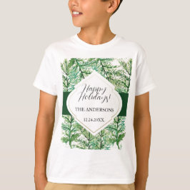 Artistiek groen Waterverf bos T-shirt