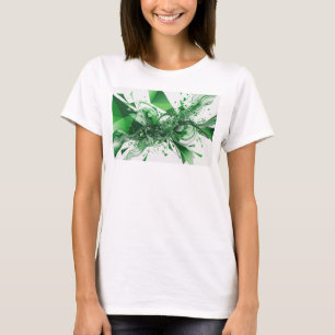 Artistiek groene ABSTRACTE KUNST Kunstprint T-shirt