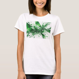 Artistiek groene ABSTRACTE KUNST Kunstprint T-shirt
