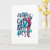 Artistiek Gymnast Kaart (Gele Bloem)