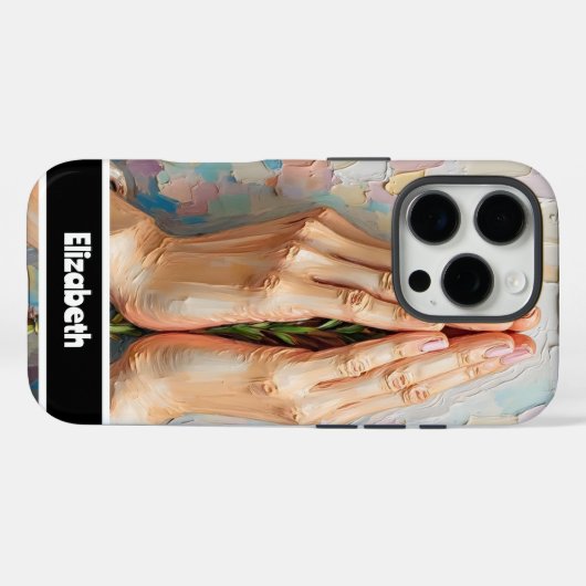 Artistiek handontwerp Case-Mate iPhone case (Achterkant (horizontaal))
