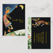 Artistiek Inspirerend Kokopelli Visitekaartje (Voorkant / Achterkant)