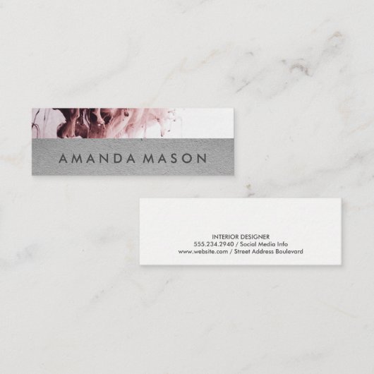 artistiek | Interieurontwerp | Abstracte kunst Mini Visitekaartje (Voorkant / Achterkant)