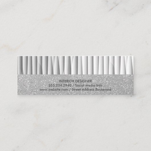 artistiek | Intern ontwerp | Fotografiesequine Mini Visitekaartje (Achterkant)