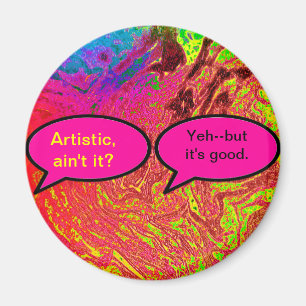 Artistiek is het niet het museum Zazzle geschenken Magneet