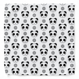 Artistiek Kawaii Panda Mandala Patroon Bandana