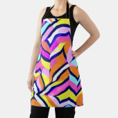 Artistiek kleurrijk geometrisch patroon schort (Insitu)