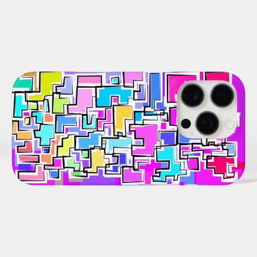 Artistiek Kleurrijk Patroon Ontwerp Case-Mate iPhone Case (Achterkant (horizontaal))