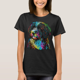 Artistiek Kleurrijke Pop beschilderd Portugees Wat T-shirt