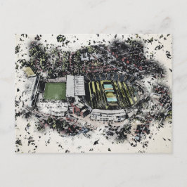 Artistiek Leeds Cricket Stadion, Yorkshire Briefkaart