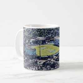 Artistiek Leeds Cricket Stadion, Yorkshire Koffiemok