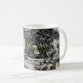 Artistiek Leeds Cricket Stadion, Yorkshire Koffiemok