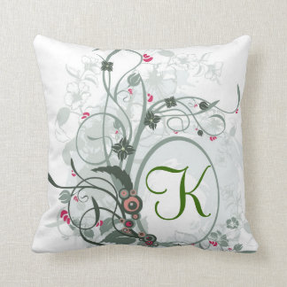 Artistiek Letter K Monogram Kussen