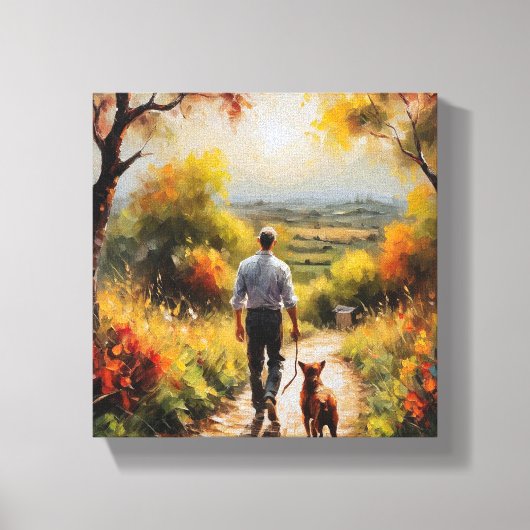 Artistiek lettertype ( The Horizon) Canvas Afdruk (Voorkant)