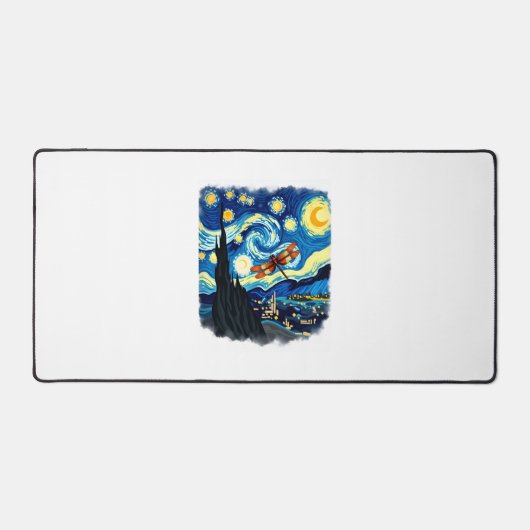 Artistiek Libel Shirt Van Gogh Starry Night Dra Bureaumat (Voorkant)