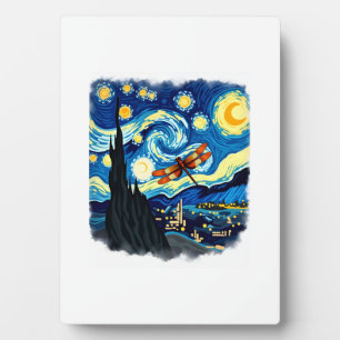 Artistiek Libel Shirt Van Gogh Sterrennacht Dra Fotoplaat