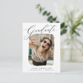 Artistiek Lijst Foto Afstuderen Briefkaart (Staand voorkant)