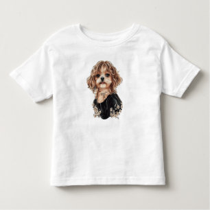 Artistiek Maltipoo Waterverf T-shirt voor peuters