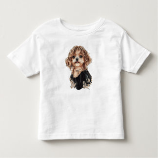 Artistiek Maltipoo Waterverf T-shirt voor peuters