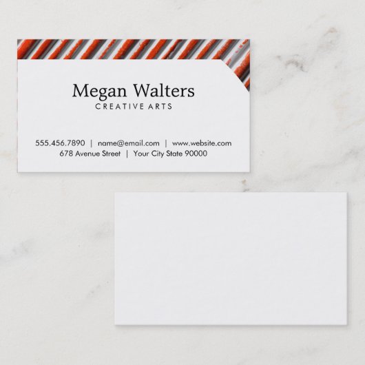 Artistiek | Mixed Media Visitekaartje (Voorkant / Achterkant)