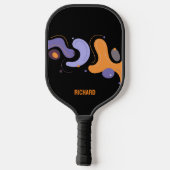 Artistiek Modern Abstract Monogram Pickleball Paddle (Achterkant)