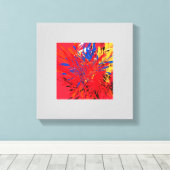 Artistiek modern design canvas afdruk (Insitu (Houten vloer))