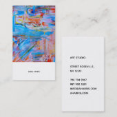 Artistiek Modern Professioneel Visitekaartje (Voorkant / Achterkant)