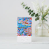 Artistiek Modern Professioneel Visitekaartje (Staand voorkant)