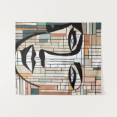 Artistiek & modern tapijt – Perfect voor thuis & v Wandkleed (Voorkant (horizontaal))