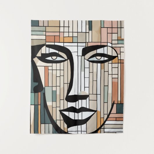 Artistiek & modern tapijt – Perfect voor thuis & v Wandkleed (Voorkant)