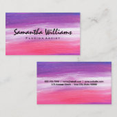 Artistiek | Moderne Kunst Verfstreek Textuur Visitekaartje (Voorkant / Achterkant)