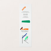 Artistiek Monogram Visitekaartje (Buitenkant ongevouwen)