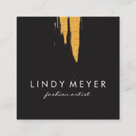 Artistiek Nepgoud Geborsteld Verticaal Vierkante Visitekaartje