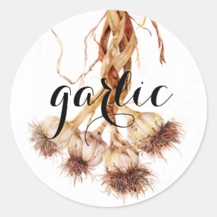 Artistiek ontworpen kruiden & kruidenetiketten! ronde sticker