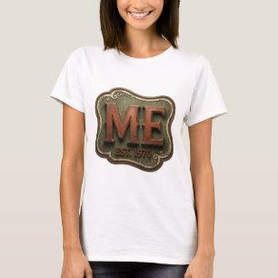 Artistiek Oranje ME EST 1970 Citaat Design T-shirt
