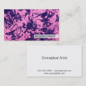 artistiek | Paars/roze Visitekaartje (Voorkant / Achterkant)