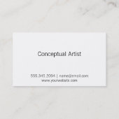 artistiek | Paars/roze Visitekaartje (Achterkant)