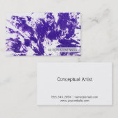 Artistiek | Paars Visitekaartje (Voorkant / Achterkant)