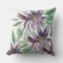 Artistiek Paarse Groene Lotus Waterverf