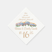 artistiek papier voor de top van de bergen servet (Hoek)