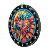 Artistiek Parrot Dartbord voor Game liefhebbers (Voorkant Rechts)
