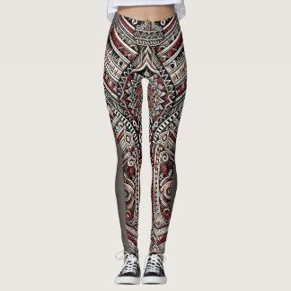 Artistiek patroon leggings
