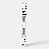 Artistiek Patroon Ontwerp in Zwart-Wit Case-Mate iPhone Case (Achterkant / Rechts)