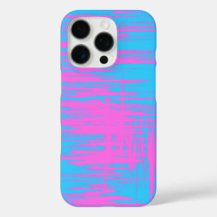Artistiek Patroonontwerp in roze en blauw iPhone 16 Pro Hoesje