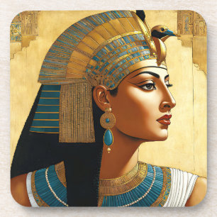 Artistiek portret van Cleopatra Bier Onderzetter