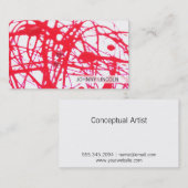 artistiek | Rood II Visitekaartje (Voorkant / Achterkant)