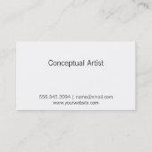 artistiek | Rood II Visitekaartje (Achterkant)