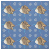 Artistiek Ruw Collie Hoofd (Sable) Stof (Swatch)